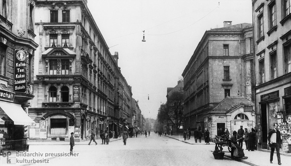 Die Türkenstraße in München-Schwabing (1910er Jahre)